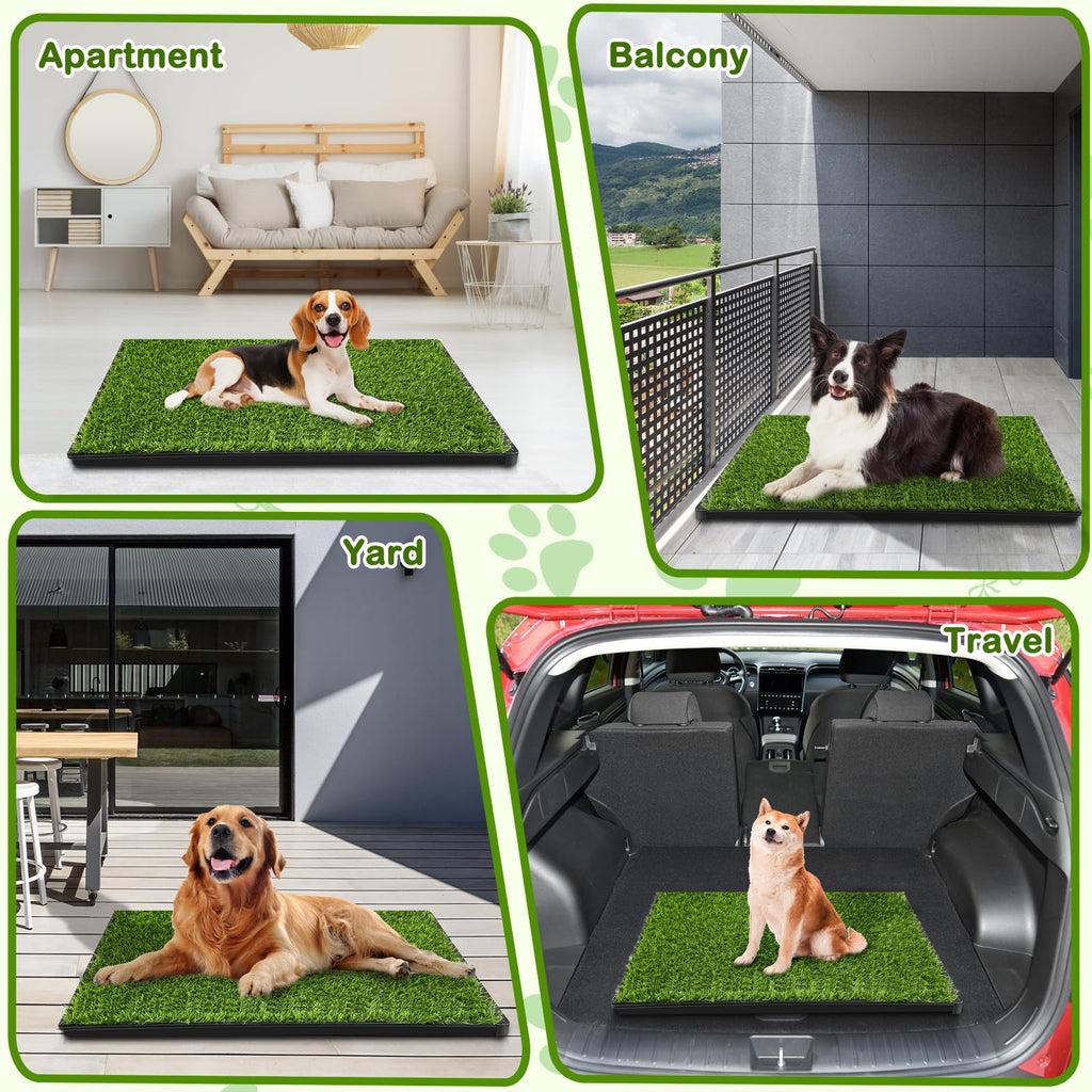 34''X23'' Artificial Turf Dog Grass Pad with Tray R625384