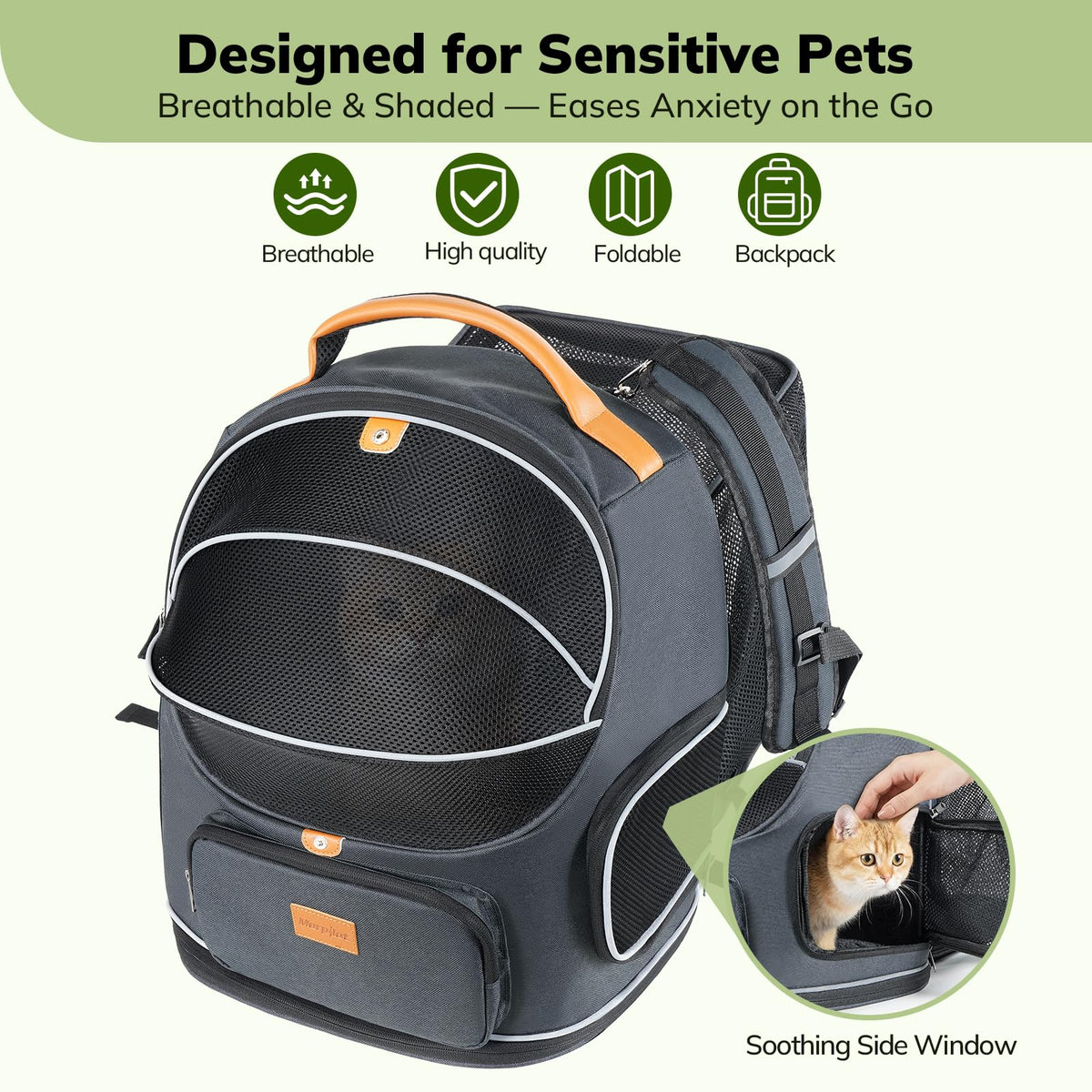 Expandable Cat Carrier Backpack L61224