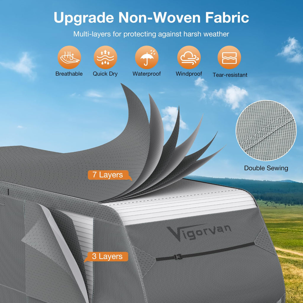 30-33FT Water-Resistant Travel Trailer RV Cover E18056