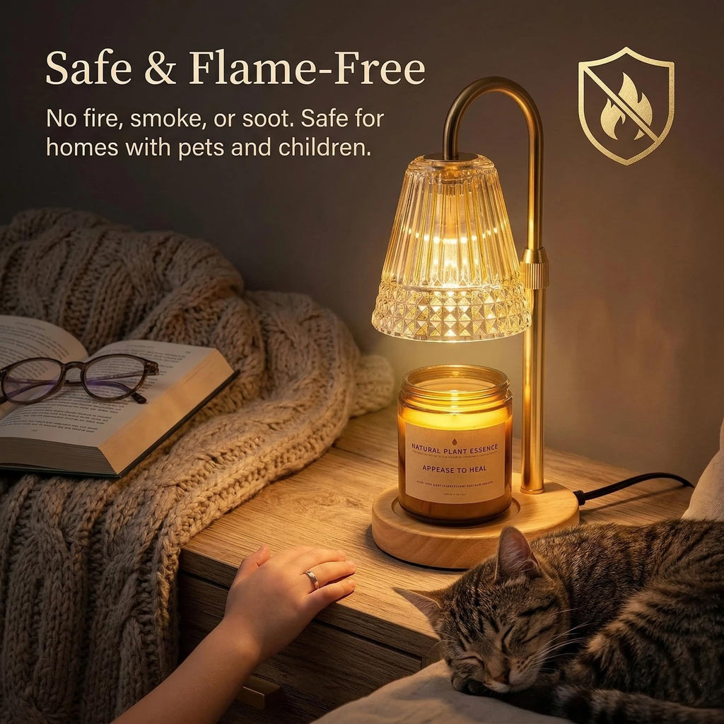 Dimmable Height Adjustable Candle Warmer Lamp with Timer K7718