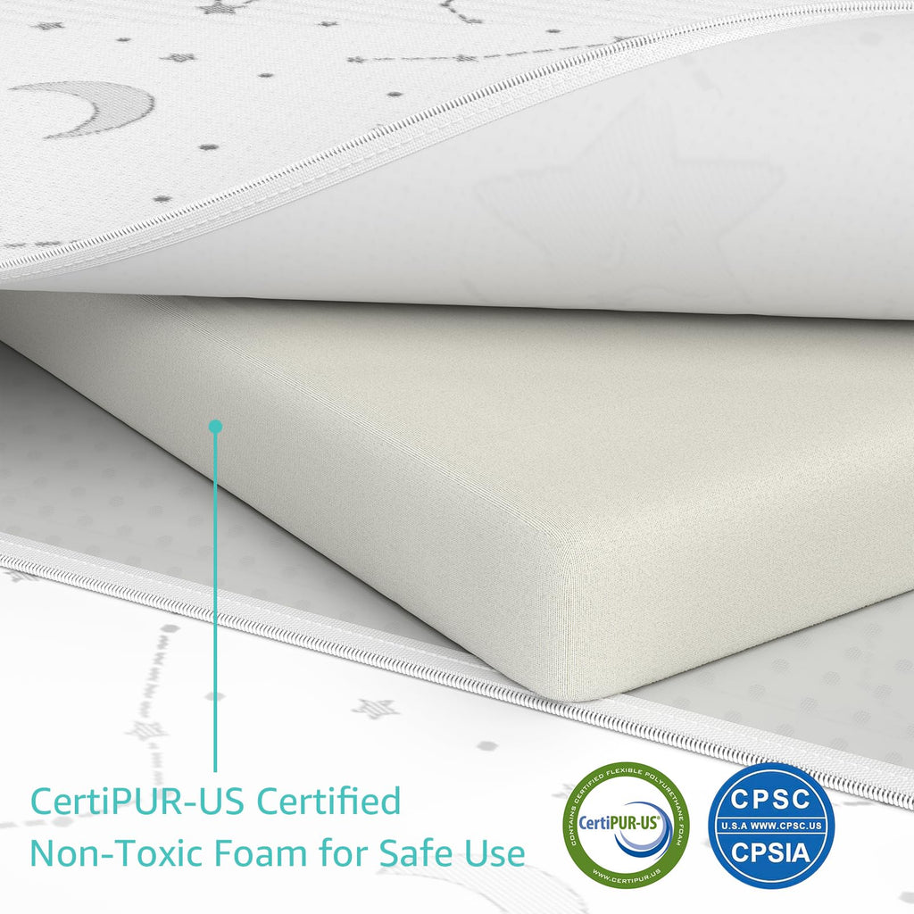 Organic Cotton Trifold Pack and Play Mattress Pad R354585