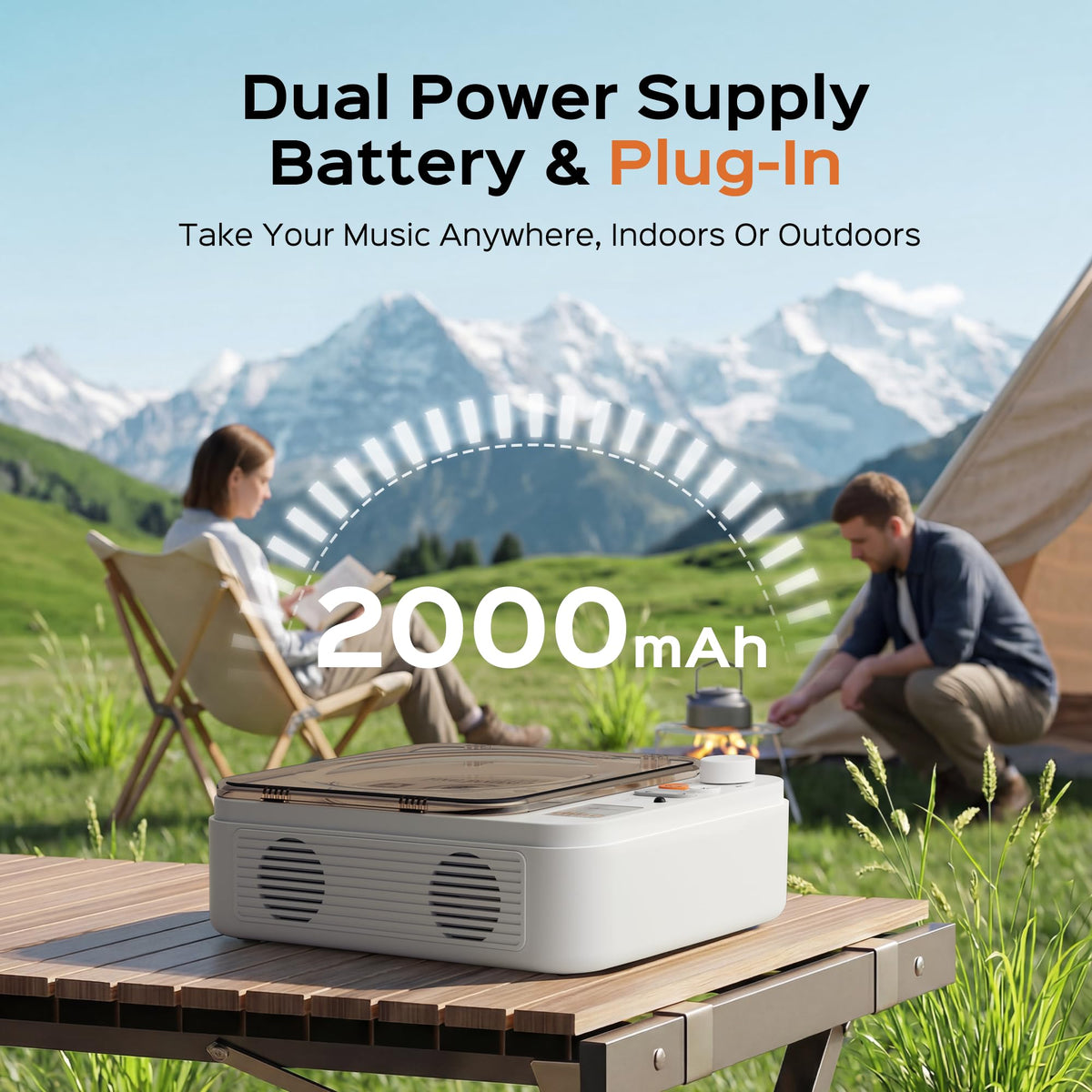 Portable CD Player with Bluetooth Q2656