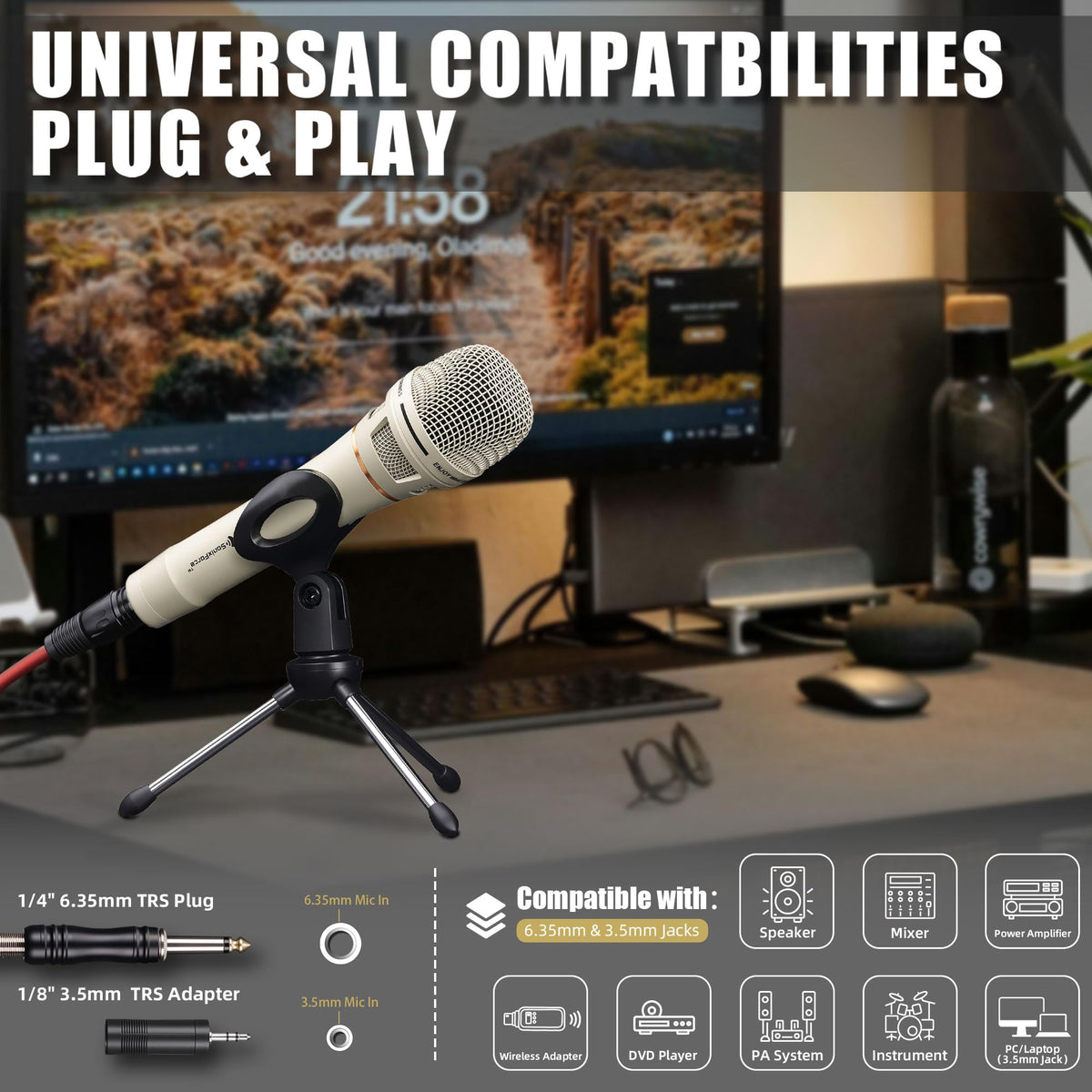Dynamic Wired Vocal Microphone K338021