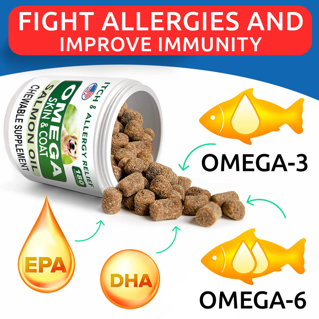 Dog Probiotics Chews + Omega 3 Bundle N2334