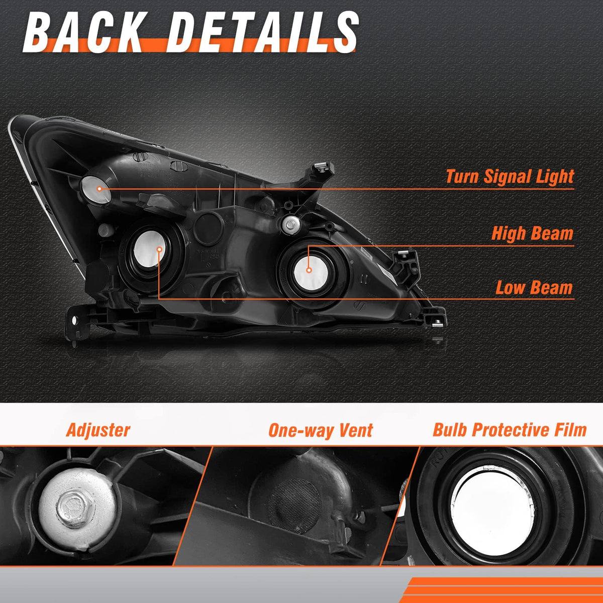 2003-2007 Honda Accord Headlights X58174