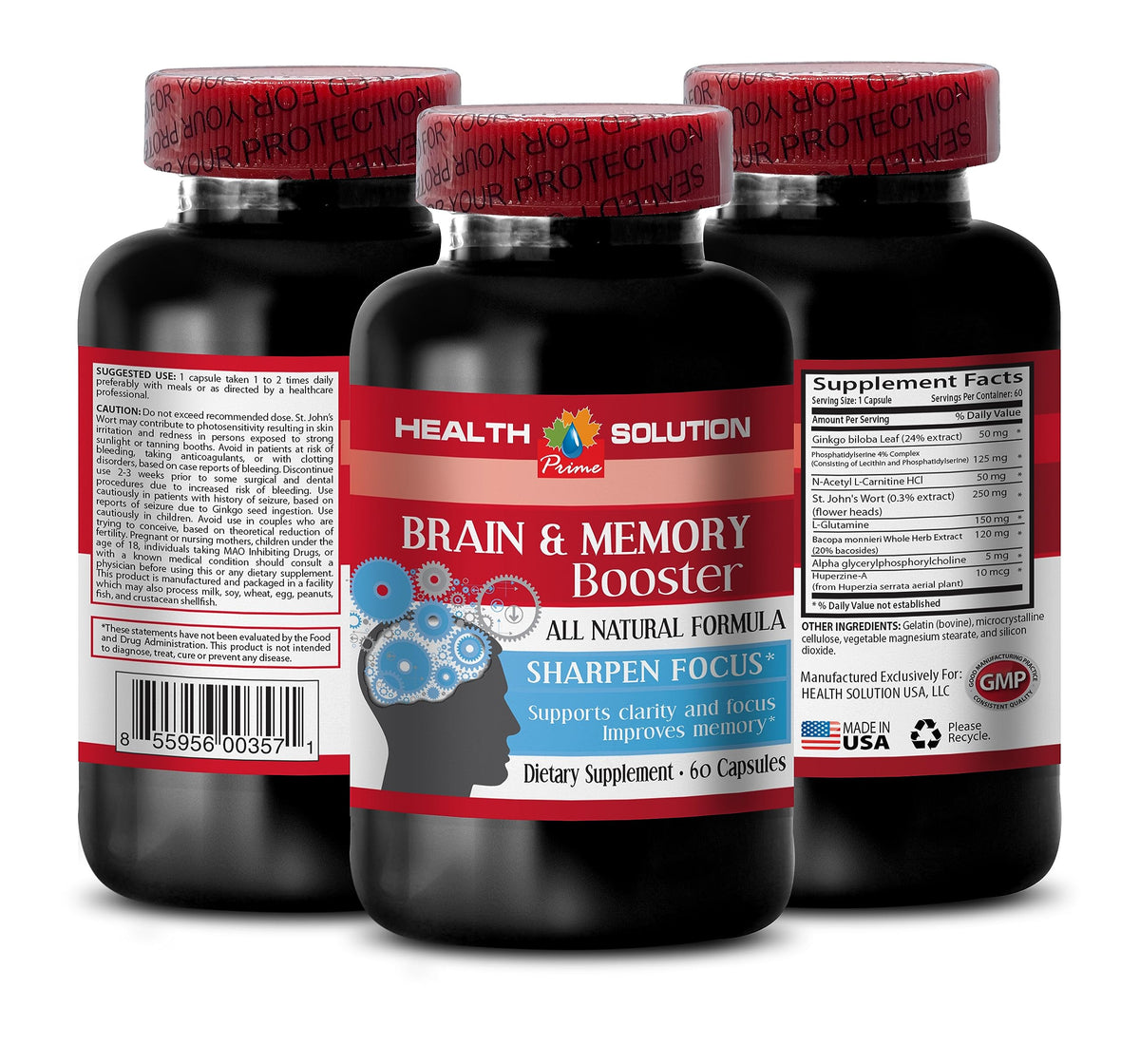120 Caps Brain and Memory Supplement X9022