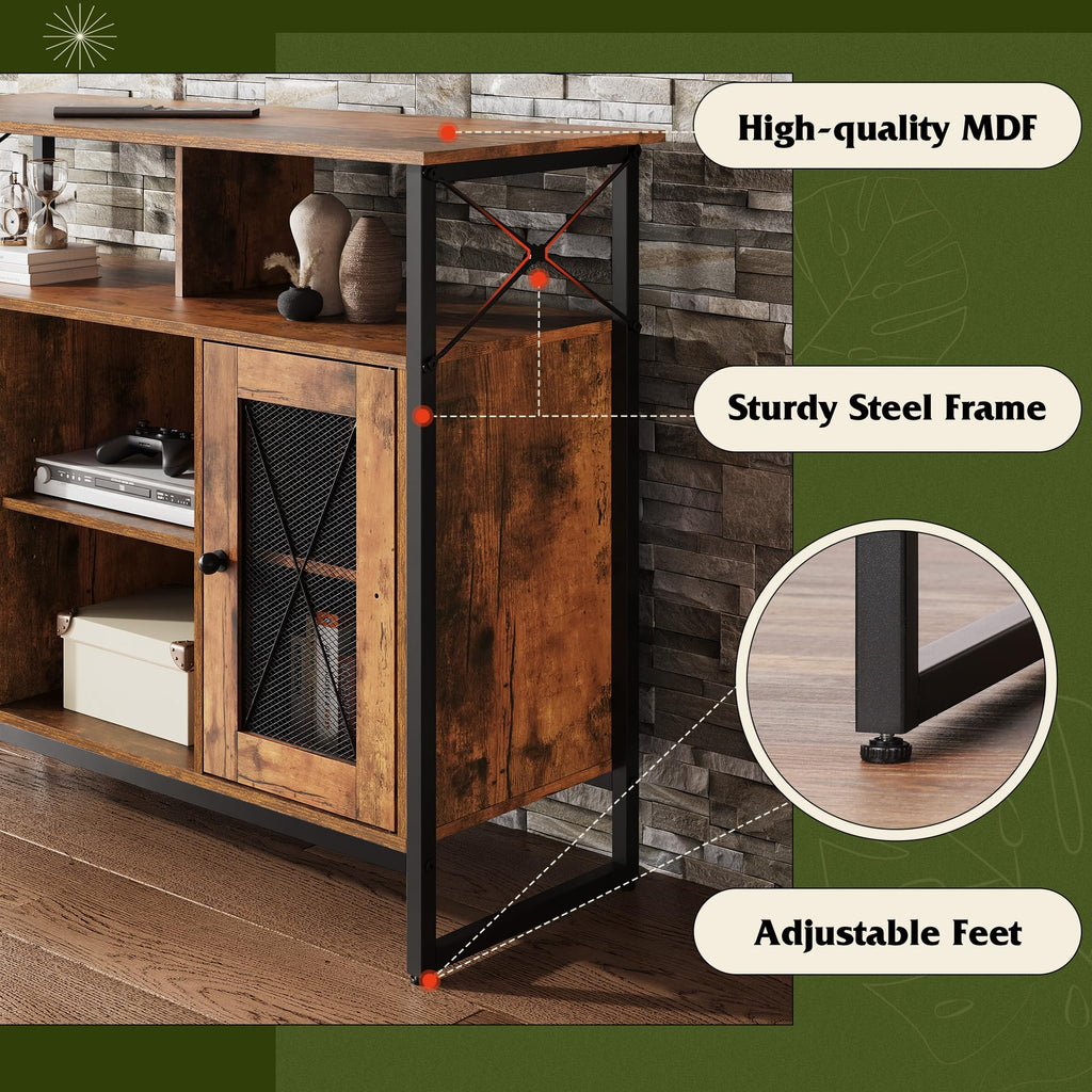 43 Inch TV Stand with Storage Cabinet J893635
